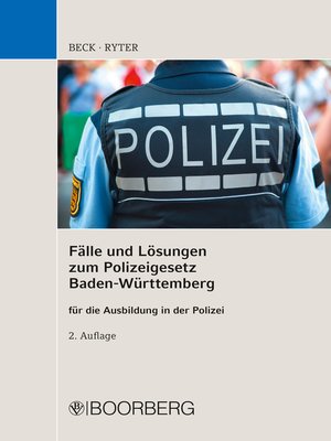 cover image of Fälle und Lösungen zum Polizeigesetz Baden-Württemberg